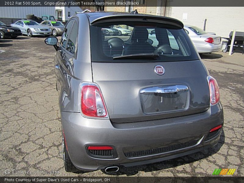 Grigio (Grey) / Sport Tessuto Nero/Nero (Black/Black) 2012 Fiat 500 Sport