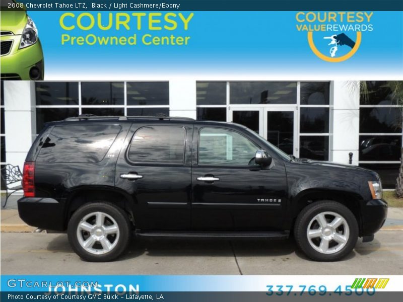 Black / Light Cashmere/Ebony 2008 Chevrolet Tahoe LTZ