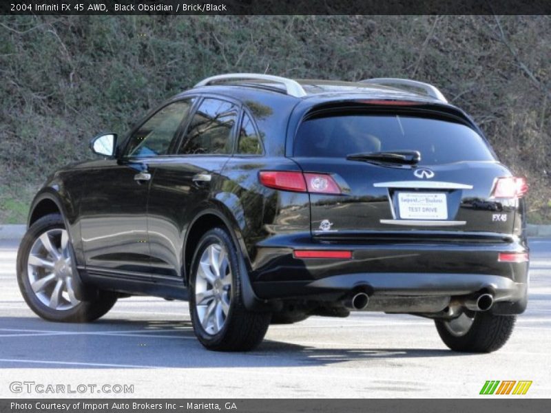 Black Obsidian / Brick/Black 2004 Infiniti FX 45 AWD