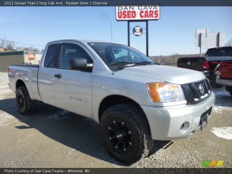 Radiant Silver / Charcoal 2011 Nissan Titan S King Cab 4x4