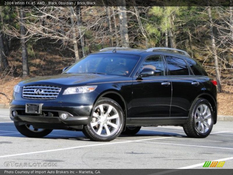Black Obsidian / Brick/Black 2004 Infiniti FX 45 AWD
