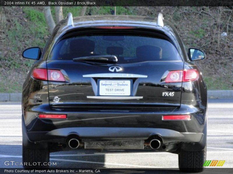 Black Obsidian / Brick/Black 2004 Infiniti FX 45 AWD