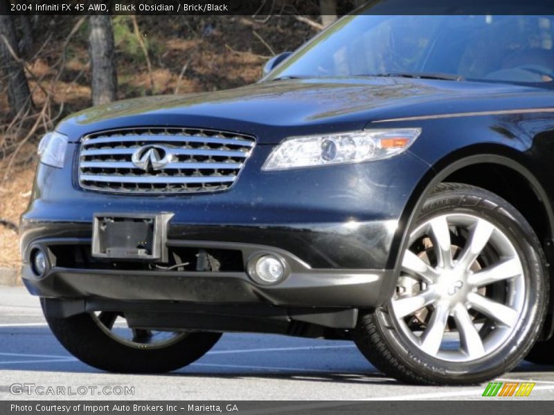 Black Obsidian / Brick/Black 2004 Infiniti FX 45 AWD