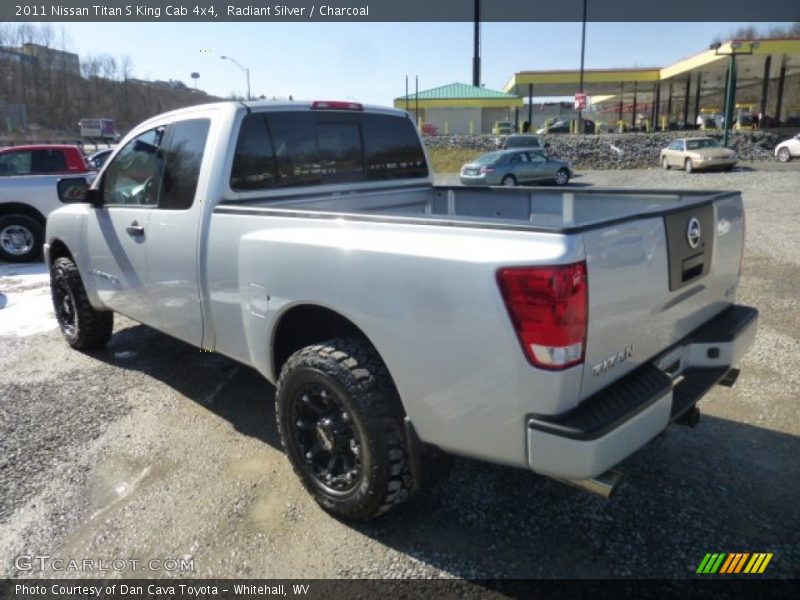 Radiant Silver / Charcoal 2011 Nissan Titan S King Cab 4x4