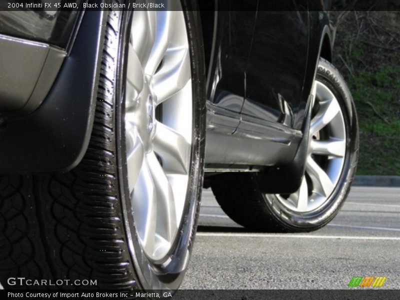 Black Obsidian / Brick/Black 2004 Infiniti FX 45 AWD