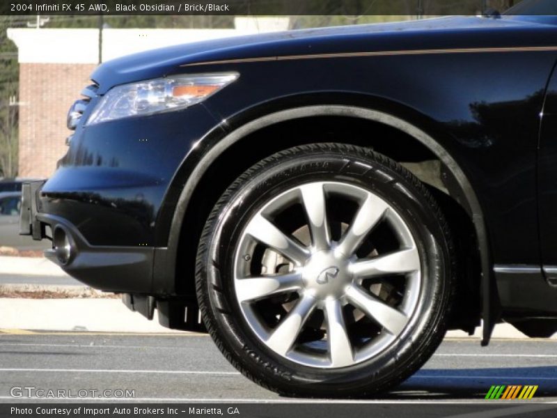 Black Obsidian / Brick/Black 2004 Infiniti FX 45 AWD