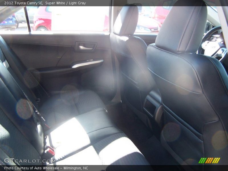 Super White / Light Gray 2012 Toyota Camry SE