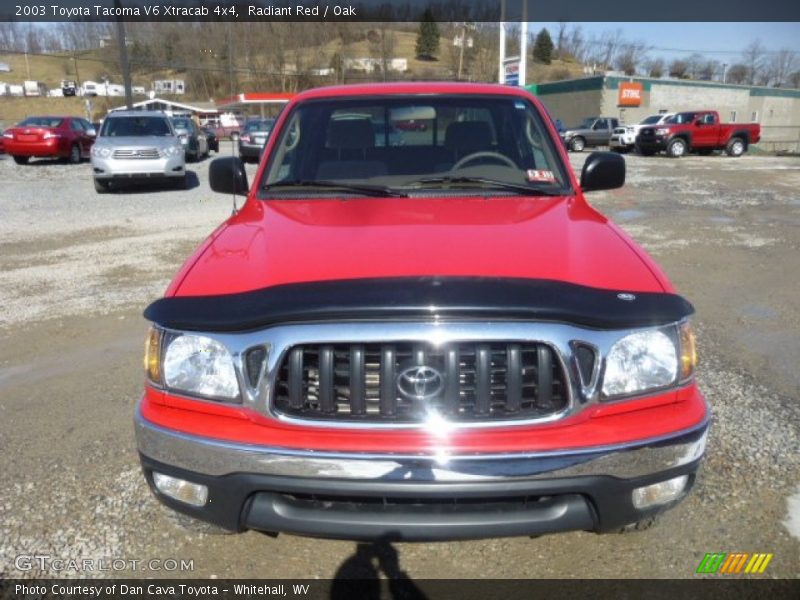 Radiant Red / Oak 2003 Toyota Tacoma V6 Xtracab 4x4