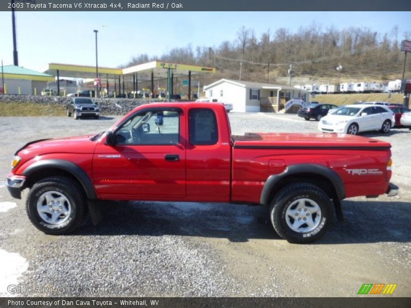 Radiant Red / Oak 2003 Toyota Tacoma V6 Xtracab 4x4
