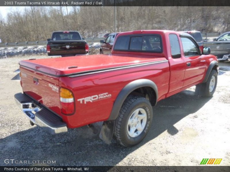 Radiant Red / Oak 2003 Toyota Tacoma V6 Xtracab 4x4