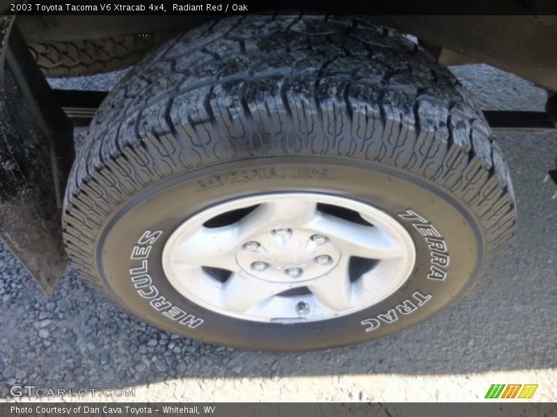 Radiant Red / Oak 2003 Toyota Tacoma V6 Xtracab 4x4