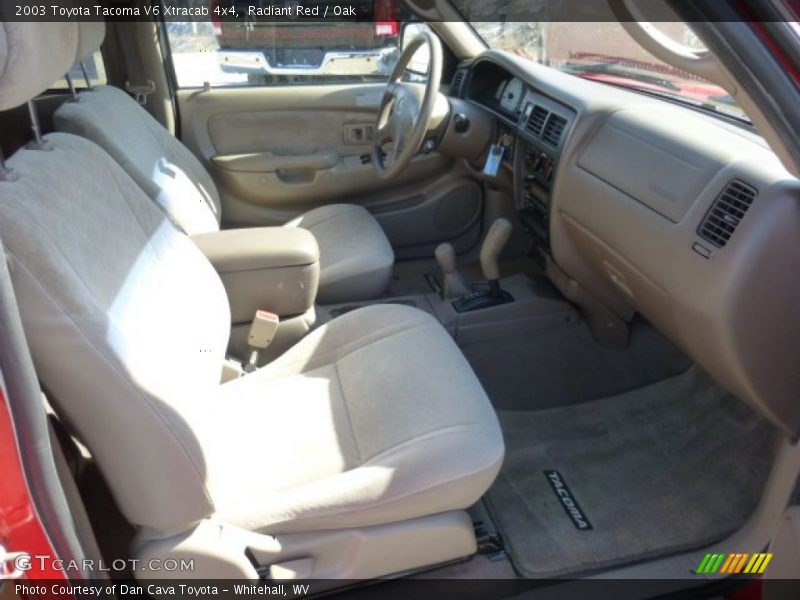Radiant Red / Oak 2003 Toyota Tacoma V6 Xtracab 4x4