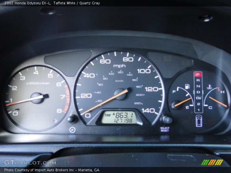  2002 Odyssey EX-L EX-L Gauges