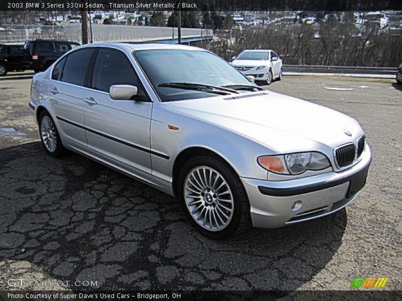 Titanium Silver Metallic / Black 2003 BMW 3 Series 330xi Sedan