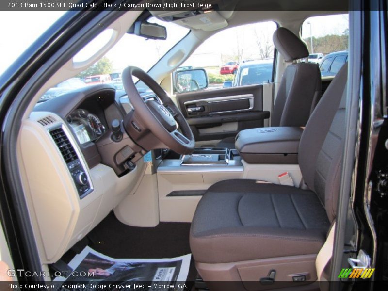  2013 1500 SLT Quad Cab Canyon Brown/Light Frost Beige Interior