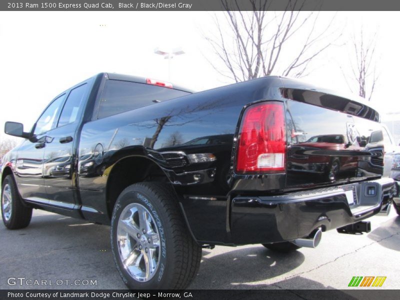 Black / Black/Diesel Gray 2013 Ram 1500 Express Quad Cab