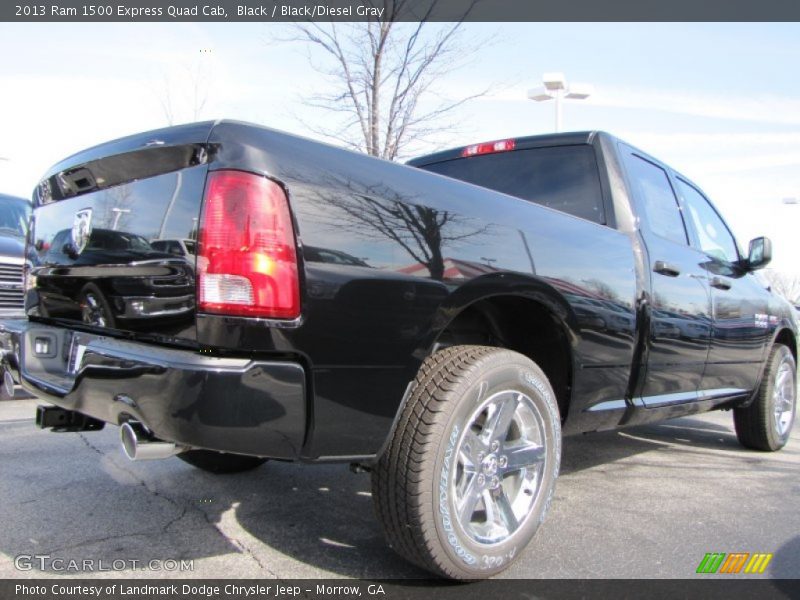 Black / Black/Diesel Gray 2013 Ram 1500 Express Quad Cab