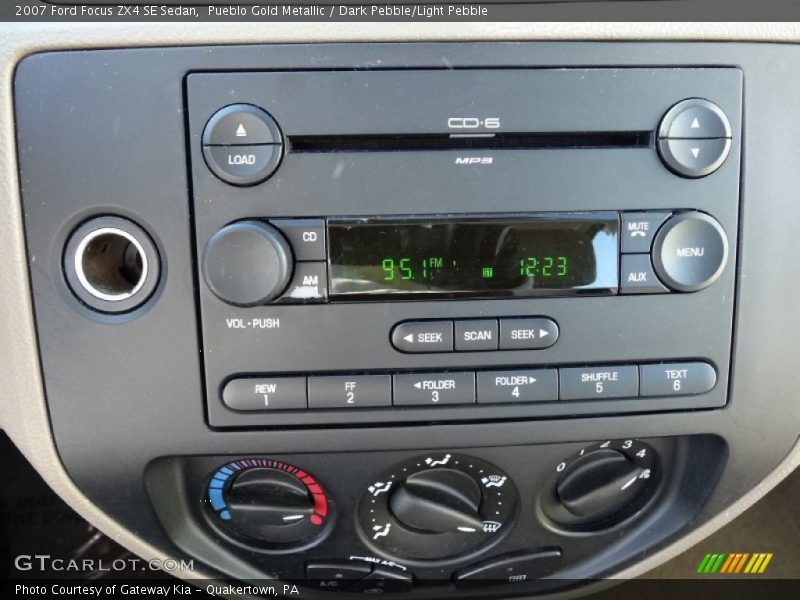 Audio System of 2007 Focus ZX4 SE Sedan