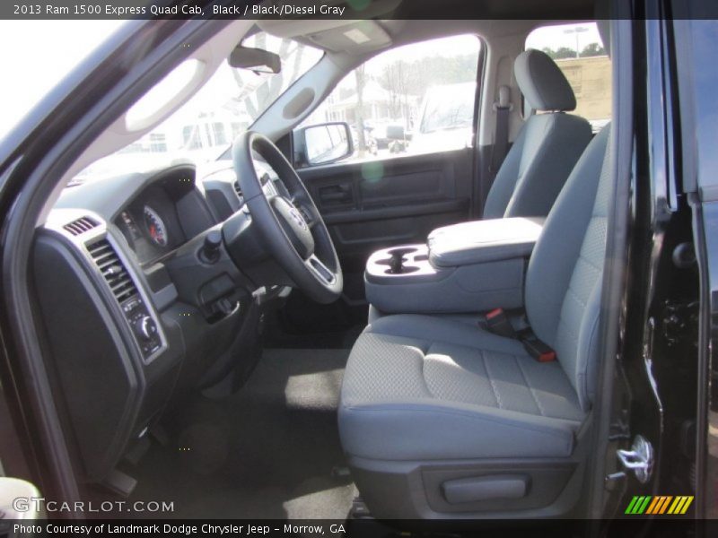 Black / Black/Diesel Gray 2013 Ram 1500 Express Quad Cab