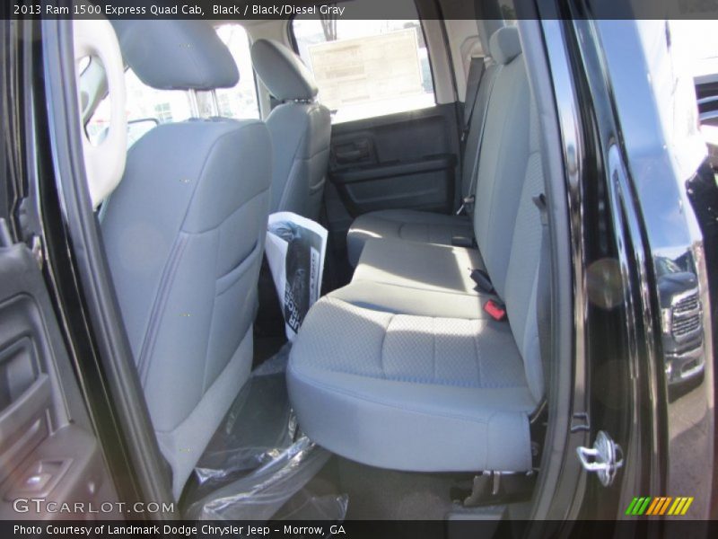 Black / Black/Diesel Gray 2013 Ram 1500 Express Quad Cab