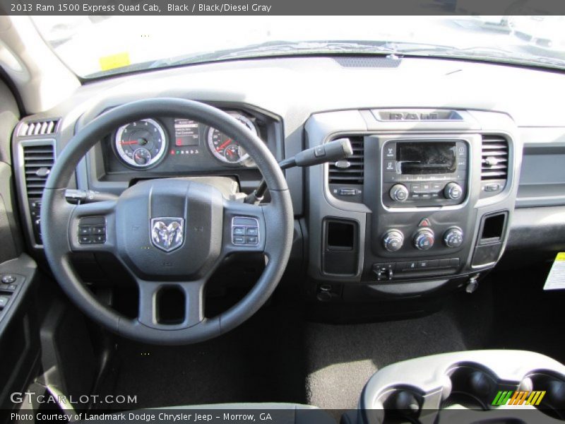 Black / Black/Diesel Gray 2013 Ram 1500 Express Quad Cab