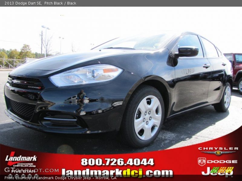 Pitch Black / Black 2013 Dodge Dart SE