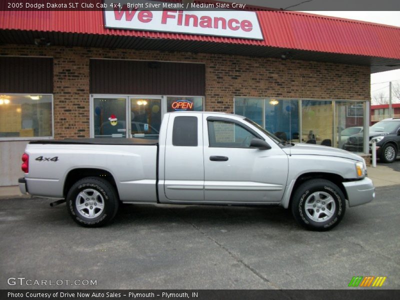Bright Silver Metallic / Medium Slate Gray 2005 Dodge Dakota SLT Club Cab 4x4
