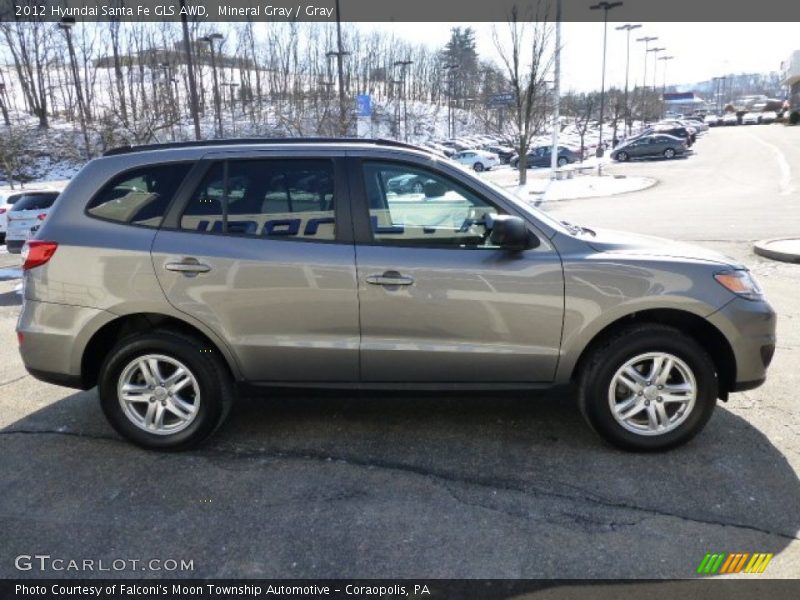 Mineral Gray / Gray 2012 Hyundai Santa Fe GLS AWD