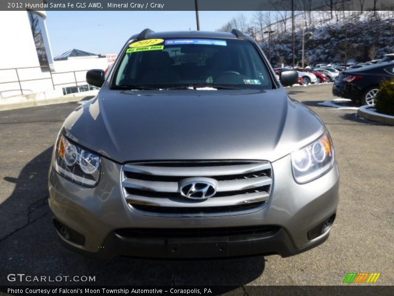 Mineral Gray / Gray 2012 Hyundai Santa Fe GLS AWD
