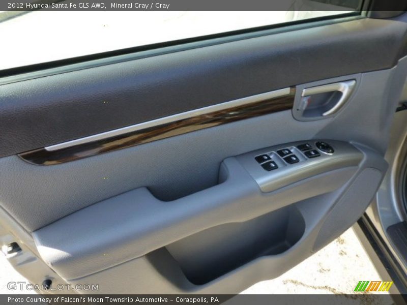 Mineral Gray / Gray 2012 Hyundai Santa Fe GLS AWD