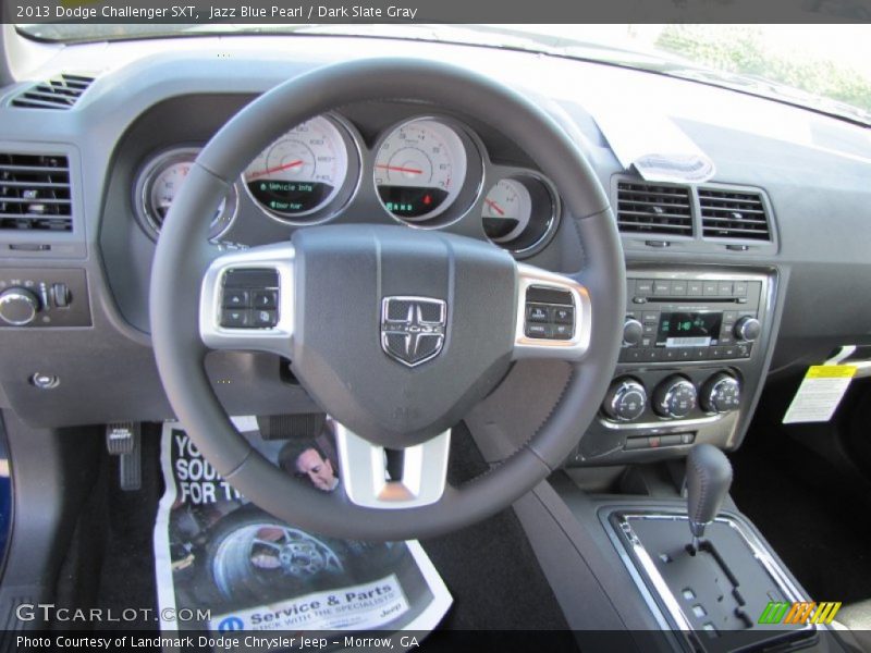 Jazz Blue Pearl / Dark Slate Gray 2013 Dodge Challenger SXT