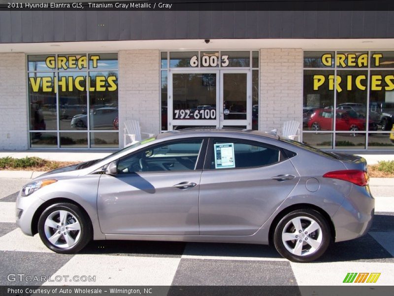 Titanium Gray Metallic / Gray 2011 Hyundai Elantra GLS