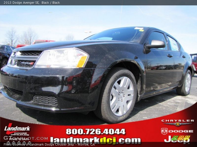 Black / Black 2013 Dodge Avenger SE