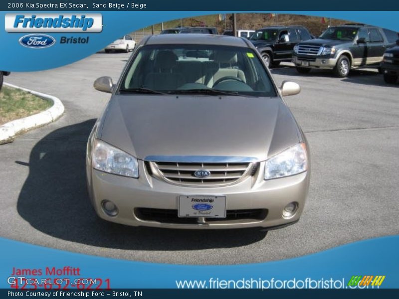 Sand Beige / Beige 2006 Kia Spectra EX Sedan