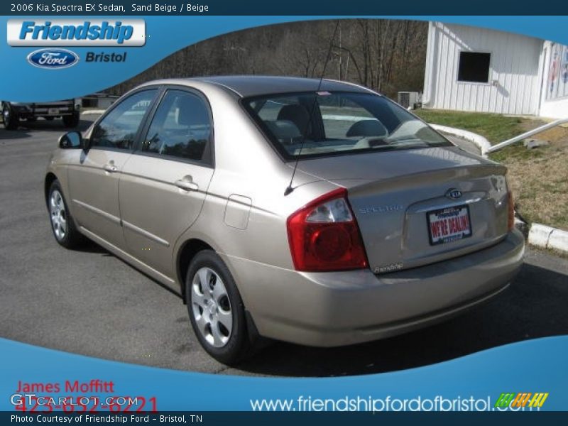 Sand Beige / Beige 2006 Kia Spectra EX Sedan