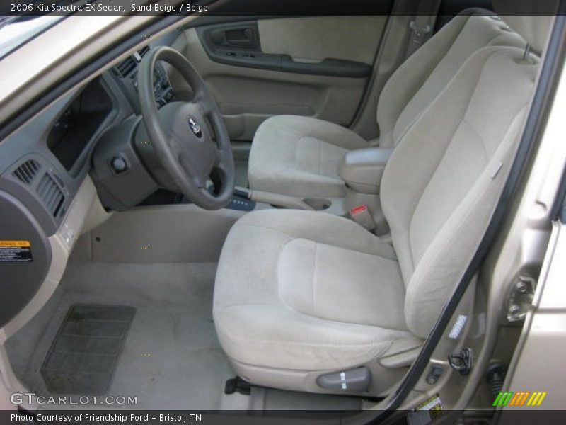 Sand Beige / Beige 2006 Kia Spectra EX Sedan