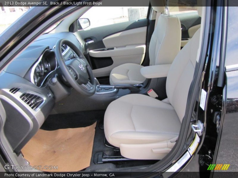 Black / Black/Light Frost Beige 2013 Dodge Avenger SE