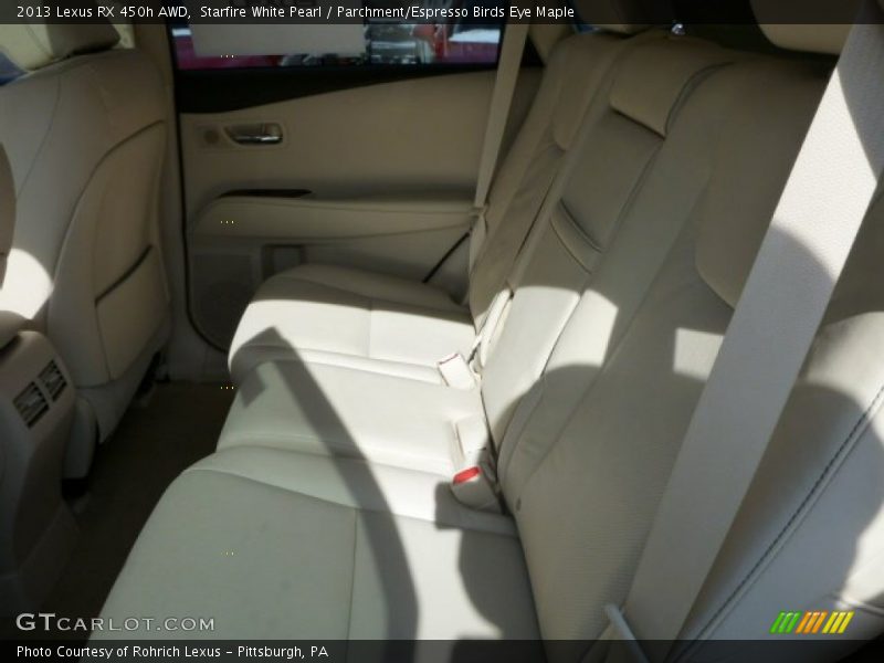 Starfire White Pearl / Parchment/Espresso Birds Eye Maple 2013 Lexus RX 450h AWD