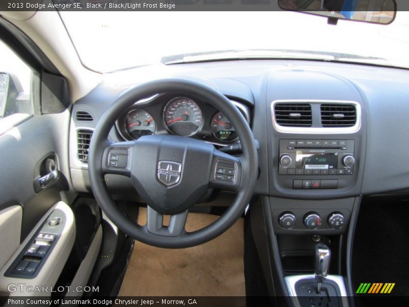 Black / Black/Light Frost Beige 2013 Dodge Avenger SE