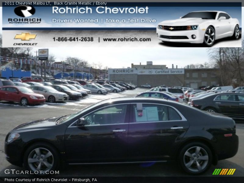 Black Granite Metallic / Ebony 2011 Chevrolet Malibu LT