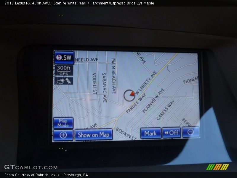 Starfire White Pearl / Parchment/Espresso Birds Eye Maple 2013 Lexus RX 450h AWD