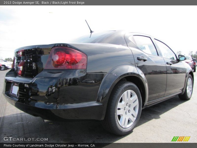 Black / Black/Light Frost Beige 2013 Dodge Avenger SE