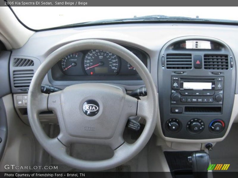 Sand Beige / Beige 2006 Kia Spectra EX Sedan