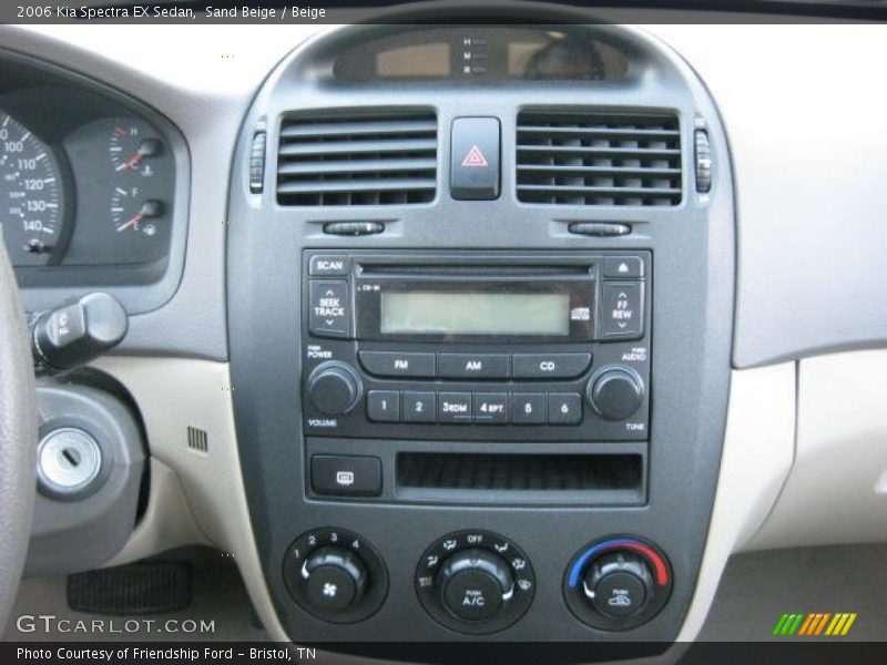 Sand Beige / Beige 2006 Kia Spectra EX Sedan