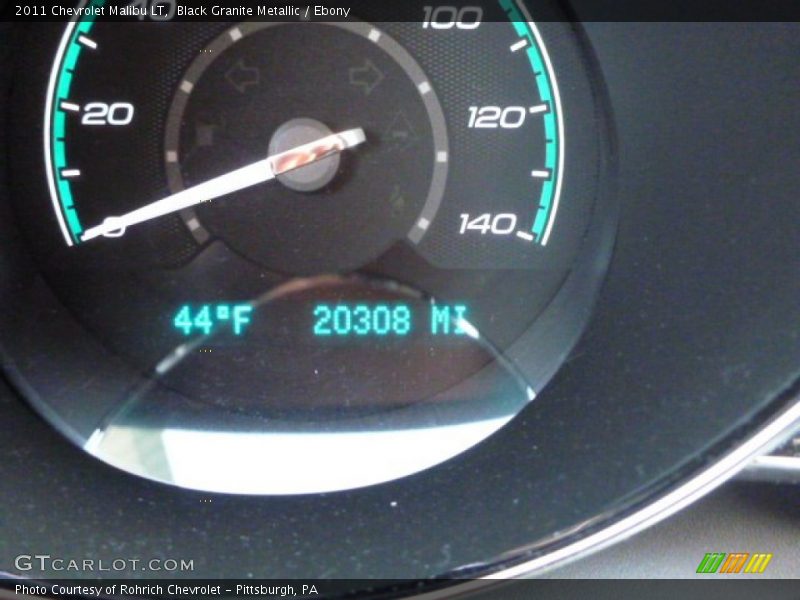 Black Granite Metallic / Ebony 2011 Chevrolet Malibu LT