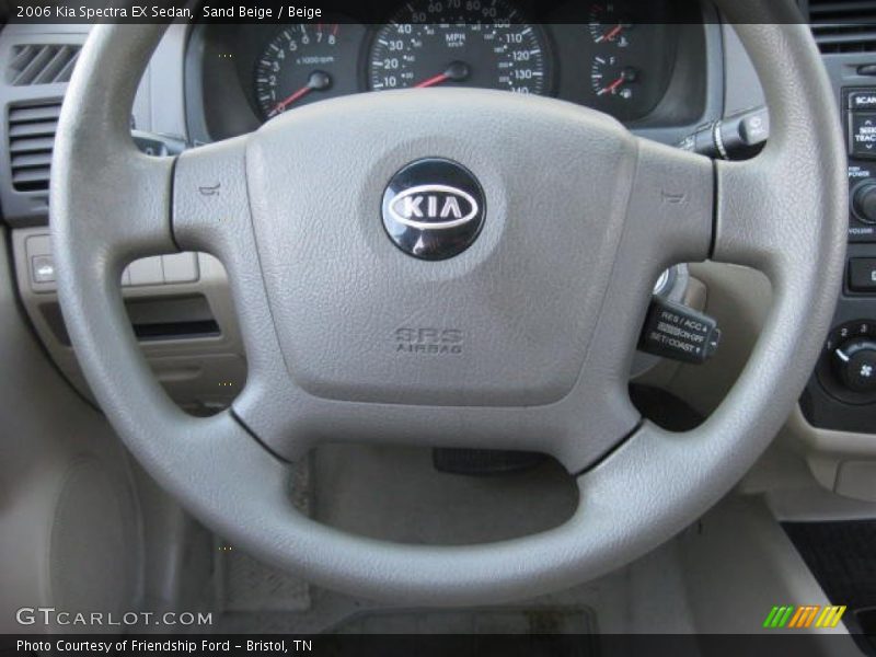 Sand Beige / Beige 2006 Kia Spectra EX Sedan