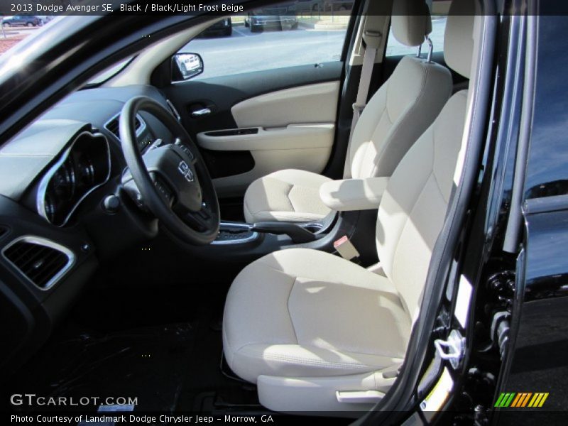 Black / Black/Light Frost Beige 2013 Dodge Avenger SE