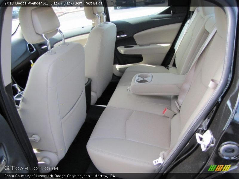 Black / Black/Light Frost Beige 2013 Dodge Avenger SE