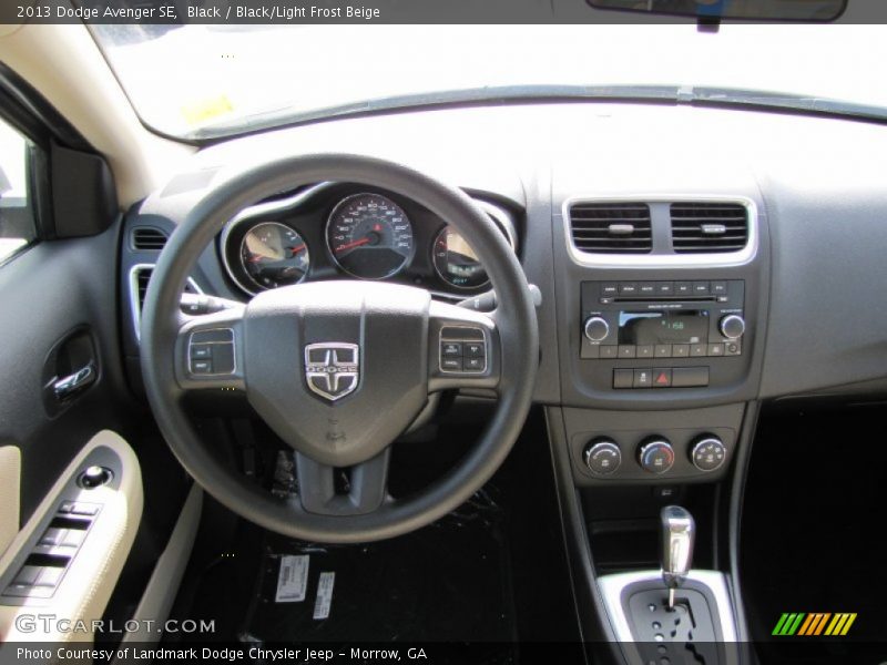 Black / Black/Light Frost Beige 2013 Dodge Avenger SE