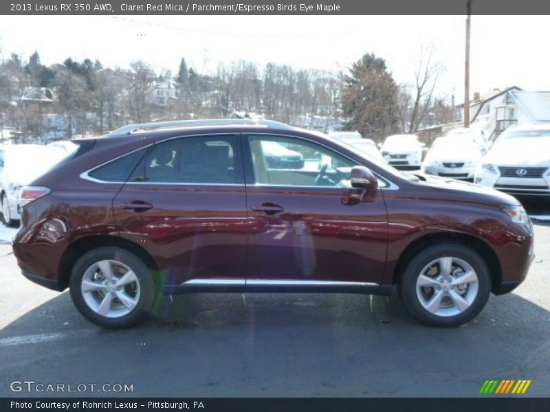 Claret Red Mica / Parchment/Espresso Birds Eye Maple 2013 Lexus RX 350 AWD